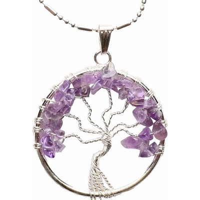 Nefertitis Ametyst přívěsek Strom života NF4640 velikost