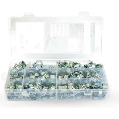 Hadicové spony mini, průměr 8 - 18 mm, sada 135 ks - ASTA A-TC018