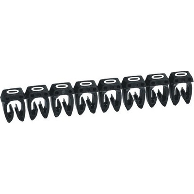 Značka CAB3 4 - 6 mm² symbol "0" čierna 800ks- balenie