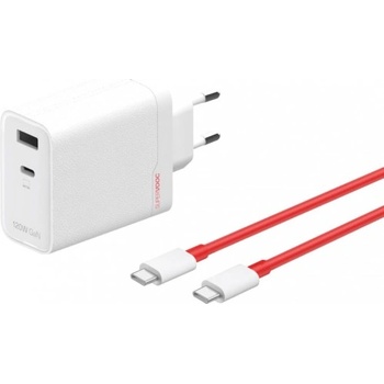 OnePlus Зарядно OnePlus SuperVOOC, 120W, 7.3A, 1 x USB-A - 1 x USB-C със USB-C Cable за OnePlus 15