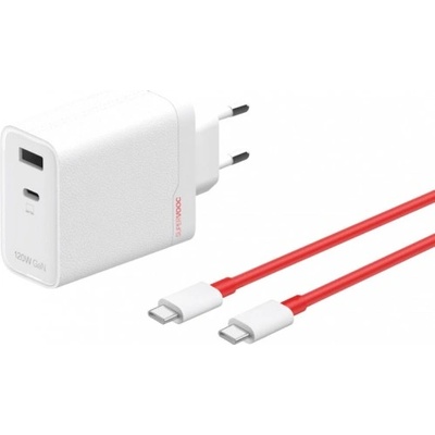OnePlus Зарядно OnePlus SuperVOOC, 120W, 7.3A, 1 x USB-A - 1 x USB-C със USB-C Cable за OnePlus 15