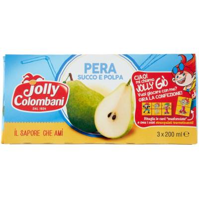 Jolly Colombani hruškový džús 3 x 200 ml