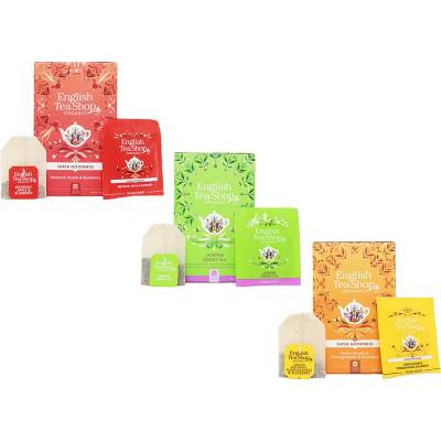 English tea shop Čaj BIO fairtrade a ECO 20 vreciek Čaj zelený s granátovým jablkom a ružovými lístkami 40 g