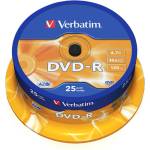 Verbatim DVD-R AZO 4.7GB 16X MATT SILVER SURFACE (25 PACK) (43522) - gtcomputers