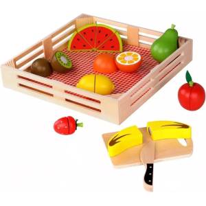 Tooky Toy Игрален комплект Tooky Toy - Плодове за рязане, свежест (111464) - ozone