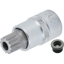 Hlavice nástrčná, 12,5 mm (1/2"), vnitřní tisícihran (pro XZN) s otvorem M16 - BGS 4356