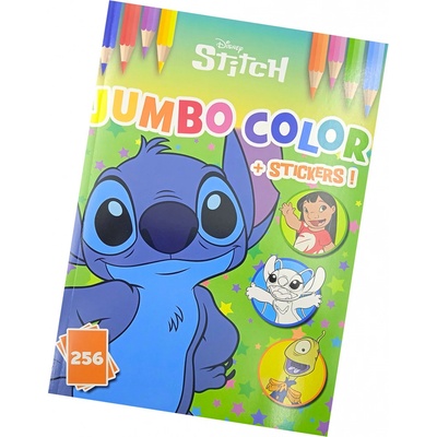 Omalovánky A4 se samolepkami Lilo & Stitch – Zboží Dáma