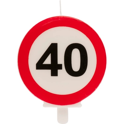 Dekora Свещ за рожден ден - 40