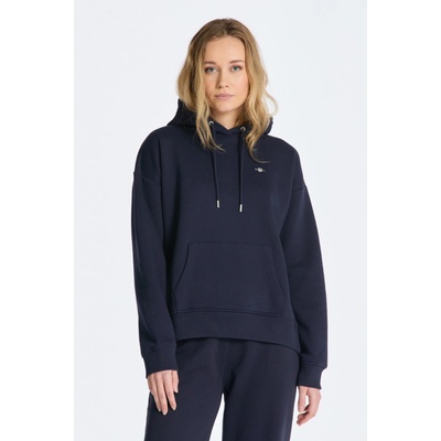 Gant Rel Shield Hoodie modrá