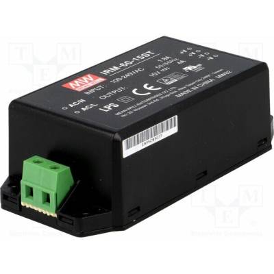 MEAN WELL IRM-60-15ST Napájecí zdroj: spínaný; k vestavbě,modulový; 60W; 15VDC; 4000mA