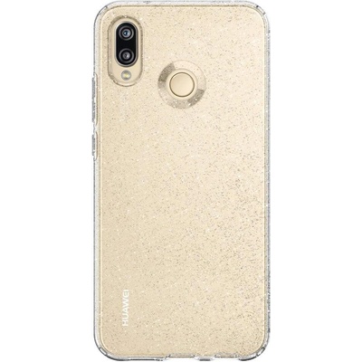 Spigen Liquid Crystal Glitter Case - тънък качествен термополиуретанов кейс за Huawei P20 Lite (прозрачен)