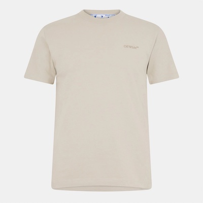 OFF WHITE Тениска OFF WHITE Men's Arrow Short-Sleeve T-Shirt Signature Arrows Motif - Beige
