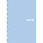 Shkolyaryk Publishing House Спирална тетрадка, A5, карирана, 80 страници, PP корица, SHKOLYARYK "Genius Pastel", смесена A5-080-6804K (A5-080-6804K)