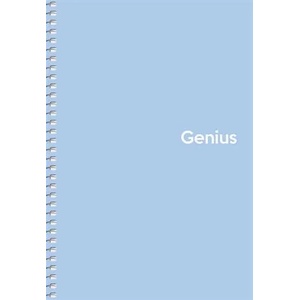 Shkolyaryk Publishing House Спирална тетрадка, A5, карирана, 80 страници, PP корица, SHKOLYARYK "Genius Pastel", смесена A5-080-6804K (A5-080-6804K)