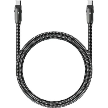 Ttec Кабел ttec - ExtremeCable Hip, USB-C/USB-C, 60W, сив (8694470828169)