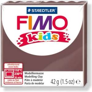 FIMO Глина, 42 g, горима, FIMO "Kids", кафява 8030-7 (8030-7)