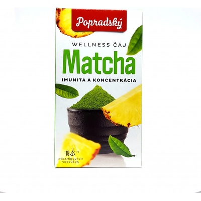 Popradský čaj Matcha imunita a koncentrace 18 x 1,5 g