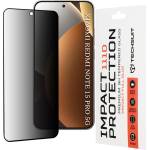 Techsuit Стъклен протектор за Xiaomi Redmi Note 15 Pro 5G - Techsuit 111D Privacy Full Glue - Черен