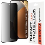 Techsuit Стъклен протектор за Xiaomi Redmi Note 15 Pro 5G - Techsuit 111D Privacy Full Glue - Черен