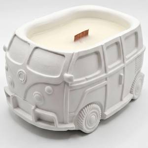 HARAHU Свещ Vintage Van - Бяла / Лайм, Босилек, Мандарина KP40886