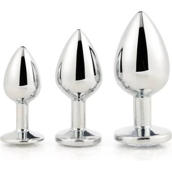 Image 1 of DreamToys Gleaming Love Plug Silver Set