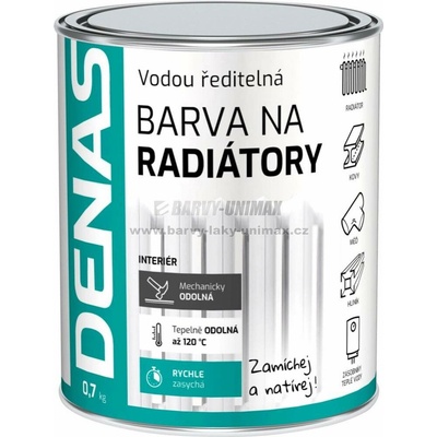 Denas Barva na radiátory 0,3 kg bílá