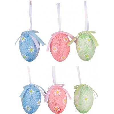 Anděl Vajíčka plastová s kytičkami na zavěšení 6 cm, 6 ks v sáčku 7215 – Zboží Dáma Anděl Vajíčka plastová s kytičkami na zavěšení 6 cm, 6 ks v sáčku 7215 – Zboží Dáma