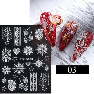  3d Лепенки - снежинки, модел 03 (dw5s03) - topmarket