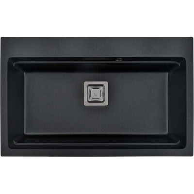 Inter Ceramic Гранитна мивка ICGS 8213 Black - за вграждане (ICGS 8213 BLACK)