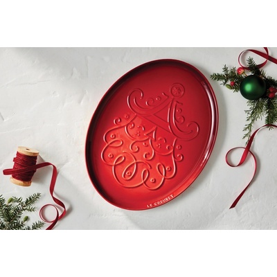 Le Creuset Oválny servírovací tanier Santa 36 cm