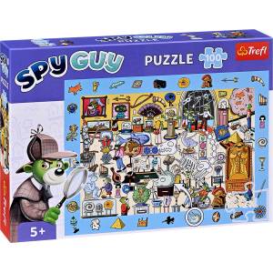 Trefl Пъзел Trefl от 100 части - Spy Guy, в музея (15595) - baby