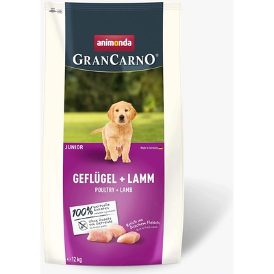 Animonda GranCarno Dog Junior s drůbežím a jehněčím masem 12 kg