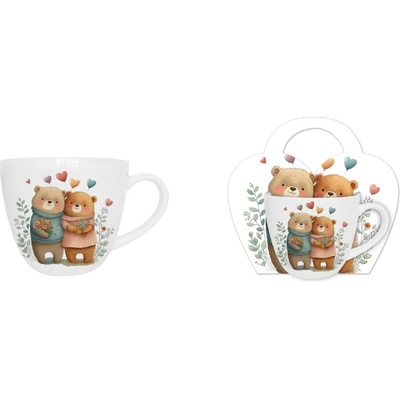 DUO Hrnček BEARS 2 porcelán 460 ml