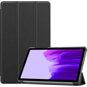 Gigapack Samsung Tab A7 Lite LTE GIGAPACK Tok стоящ, с кожен ефект, активен FLIP, държач за настолен компютър, ЧЕРЕН GP-108277 (GP-108277)