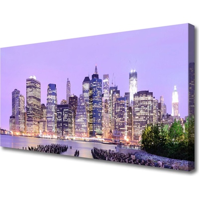 Obraz Canvas Mesto domy 100x50 cm