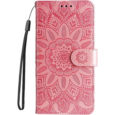 Púzdro Embossing Pattern Slnečnica Huawei Nova Y61 ružové