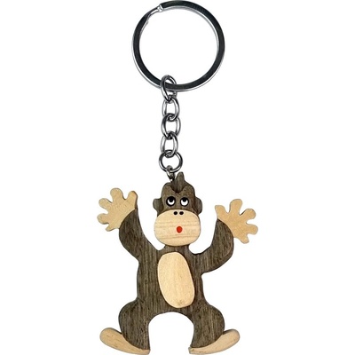 Prívesok na kľúče 2Kids Toys Drevená veľká Opica stojaca