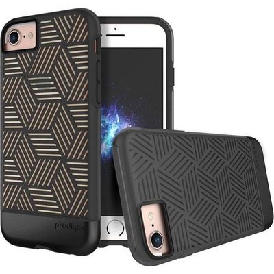 Prodigee Stencil Case - хибриден удароустойчив кейс за iPhone 8, iPhone 7 (черен)
