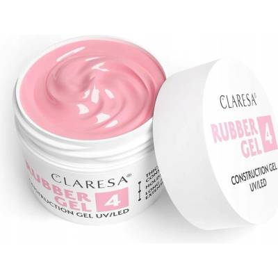 Claresa stavební gel na nehty Rubber gel malinová růžová 4 45 g