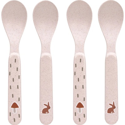 Lässig BABIES Lässig lžičky 4 ks Spoon Set PP Cellulose Garden Explorer