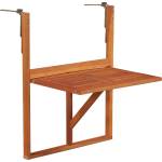 vidaXL Висяща балконска маса, 64, 5x44x80 см, акациево дърво масив (44118)