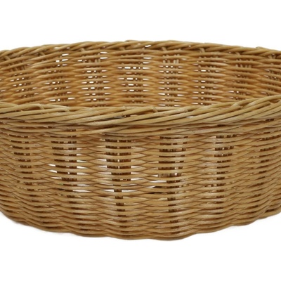 Kulatý košík na pečivo, ovoce s držadly Ø 36 cm, Kesper hnědý