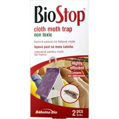 BioStop lepová a monitorovacia pasca na šatové mole, 2ks/bal