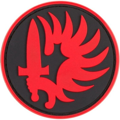 Gumová nášivka Armamat Legion - čierna-červená