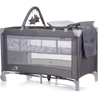 Chipolino Детска преносима кошараLuna пепелно сива (KOSILU242AS)