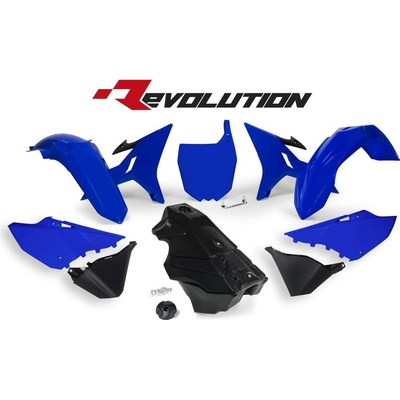Rtech sada plastov Yamaha - REVOLUTION KIT pre YZ 125/250 02-21 modro-čierna 7 dielov
