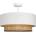BELIS Плафон NATIA 1xE27/60W/230V Ø 45 см бял/кафяв (BE1023)
