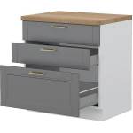  Долен кухненски шкаф с чекмеджета Tara R-80-3MBOX/4