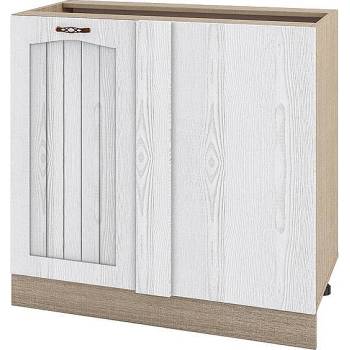 Image 1 of ИРИМ Долен ъглов кухненски шкаф Сити МФ-Бяло фладер-04-42 десен 90 см