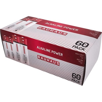 BAUHAUS Alkaline Power LR6, LR03, AA + AAA, 1,5 V, 60 ks 231-858999